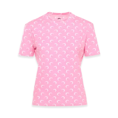 Marine Serre T-Shirts "Pink"