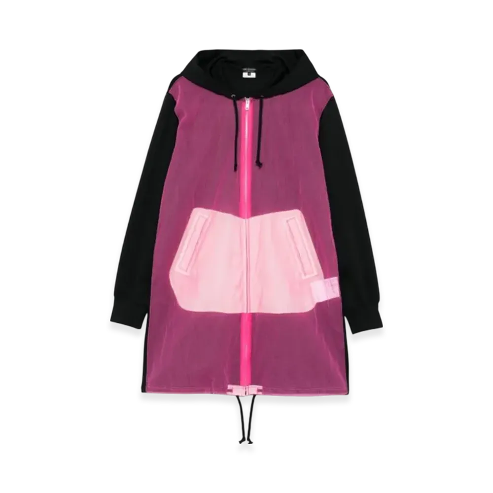 COMME des GARCONS HOMME PLUS Sheer Panel Coat "Pink"