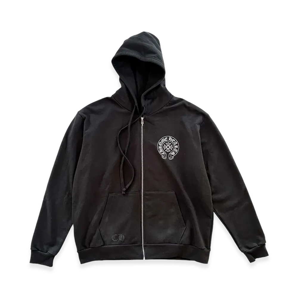Chrome Hearts Seoul Horseshoe Logo Hoodie "Black"
