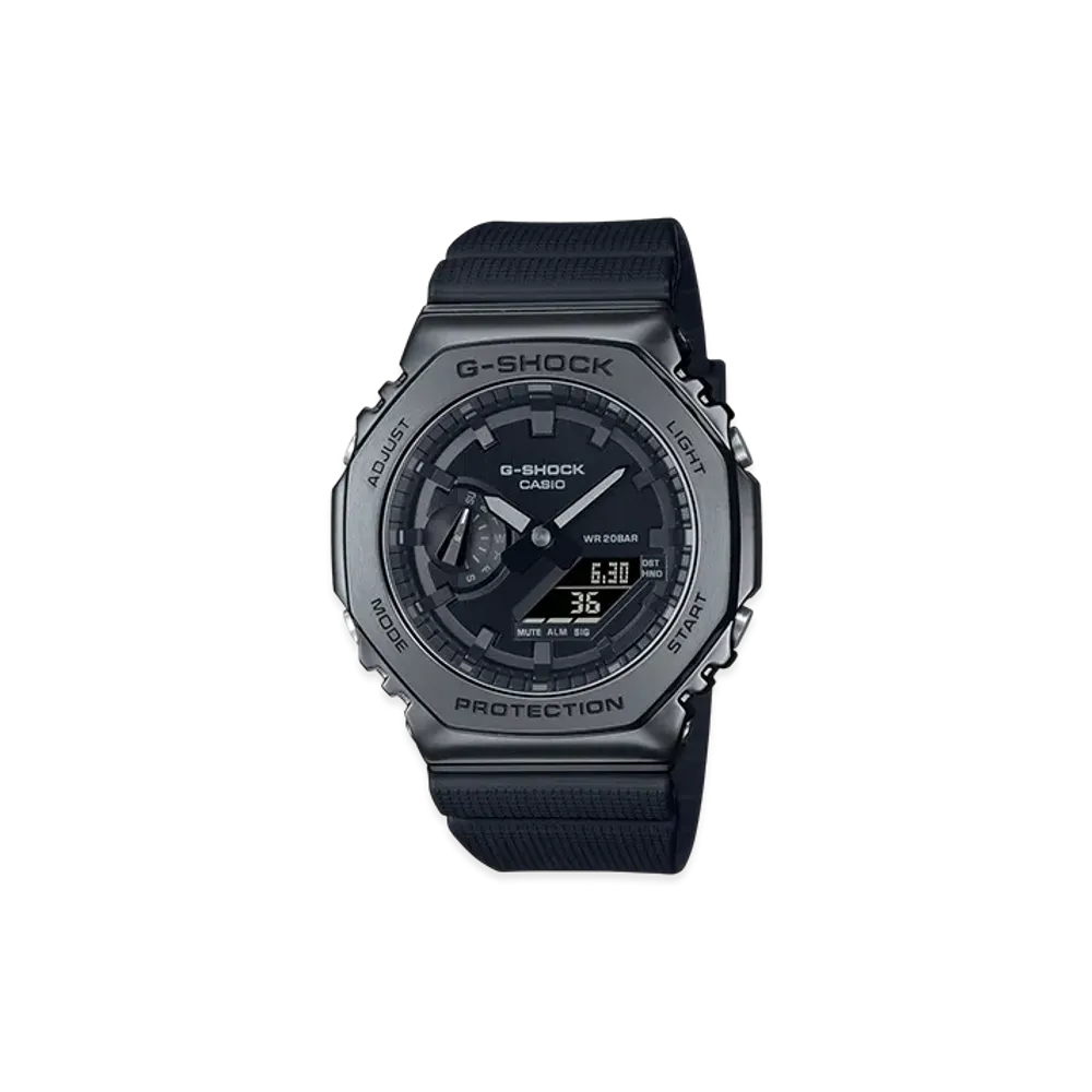 Casio G-Shock GM-2100 Metal Covered Analog-Digi M Watch "Black"