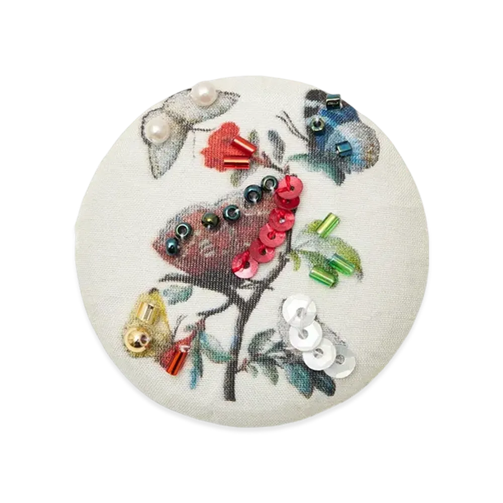 UNDERCOVER Silk Fabric Badge "White"