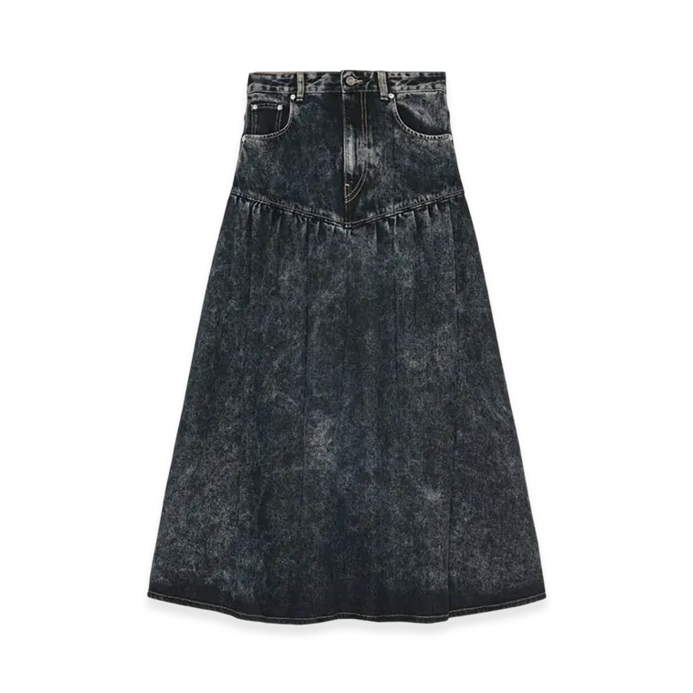 GANNI Denim Skirt "Black Washed"