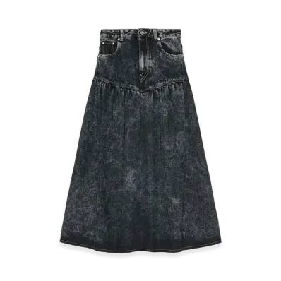 GANNI Denim Skirt "Black Washed"
