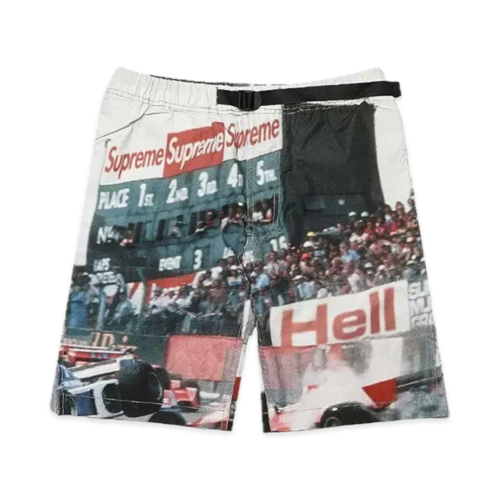 Supreme Grand Prix Belted Short "White"