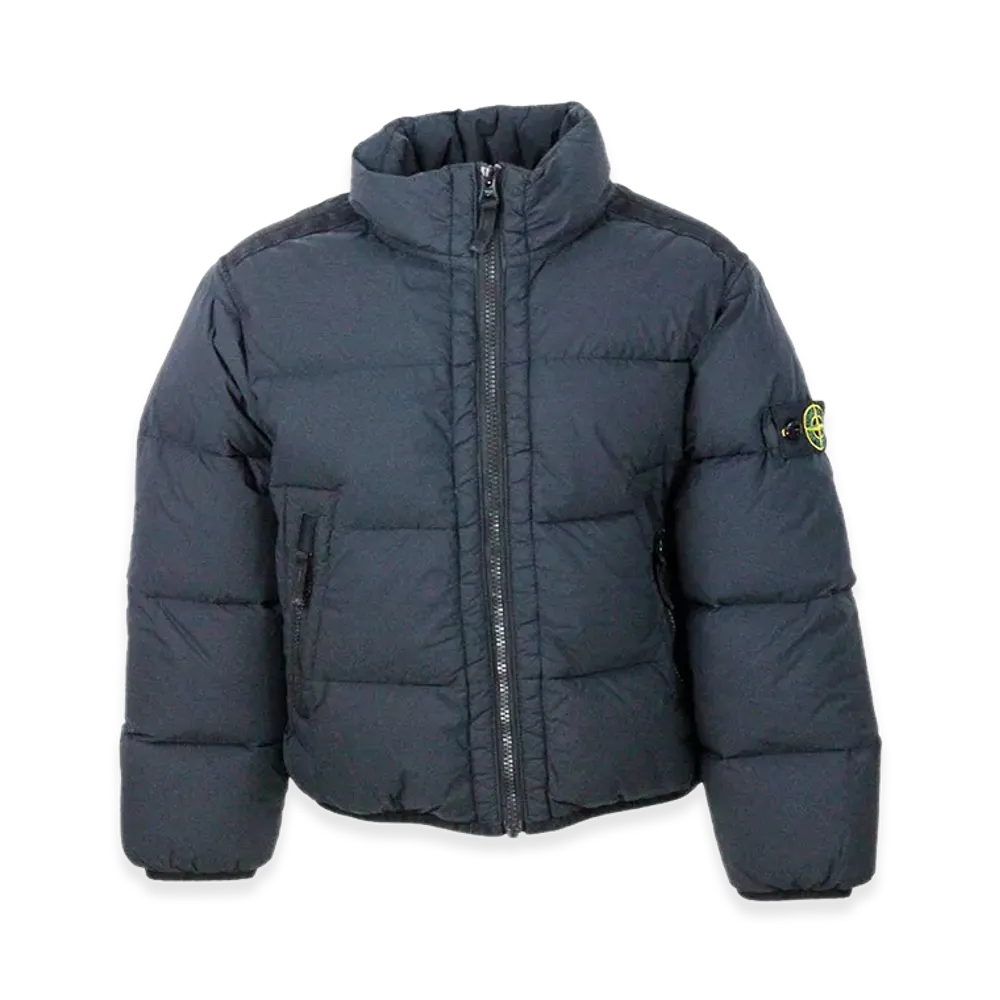 Stone Island Kids Tech Fabric Coat "Black"
