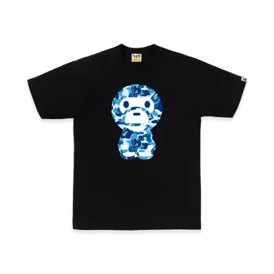 A BATHING APE ABC Camo Big Baby Milo Tee "Black/Blue"