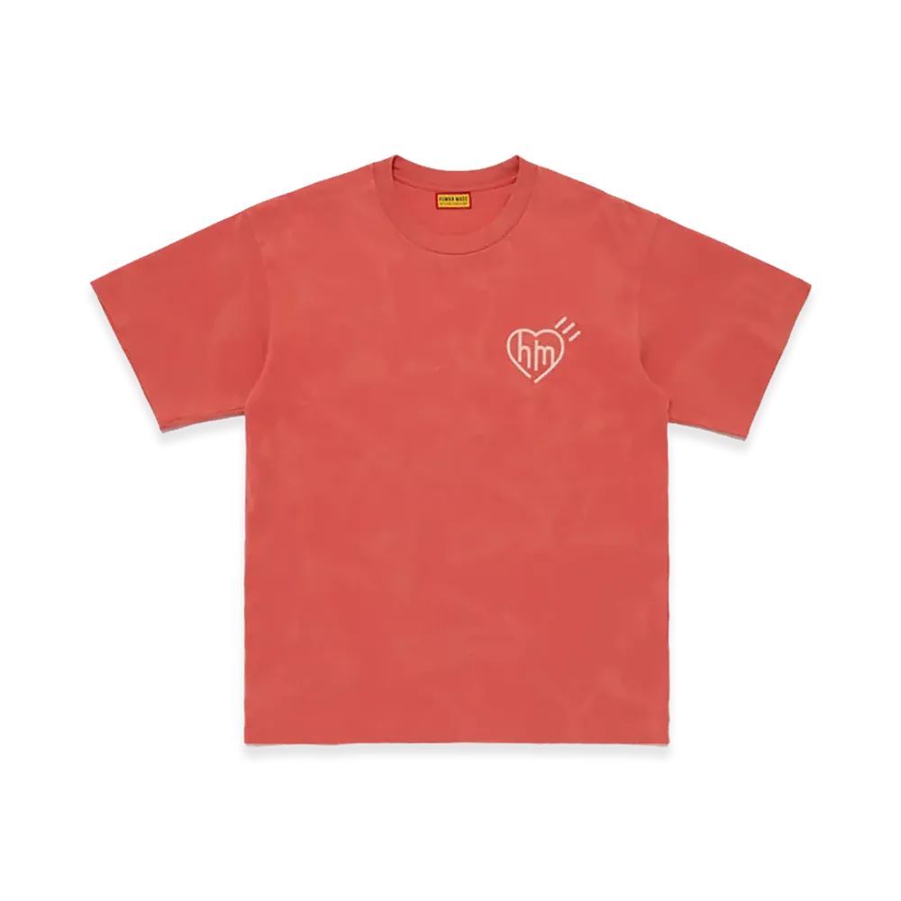 HUMAN MADE Garment Dye T-Shirt "Red"