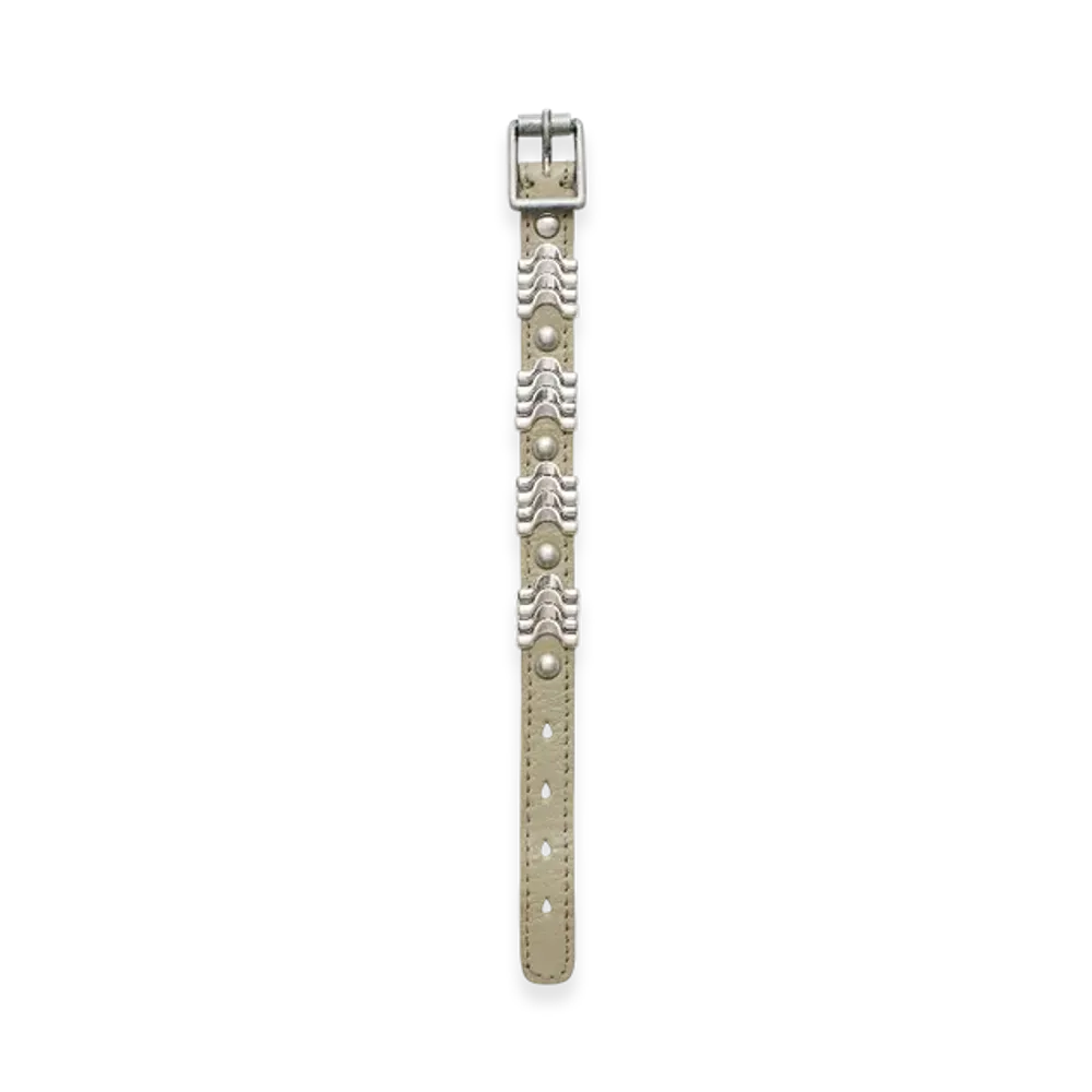 OUR LEGACY Wave Bracelet "Pomice Grey Fluid Calfskin"