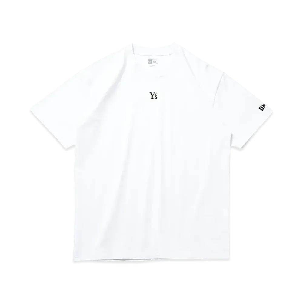 NEW ERA x Y's SS25 Outline Logo Short Sleeve Cotton T-shirt Regular Fit "White"