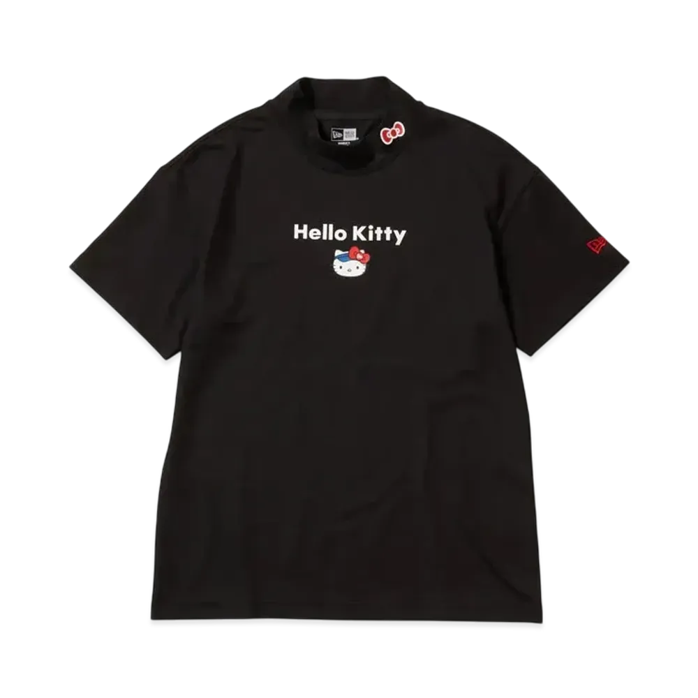 NEW ERA x HELLO KITTY Golf Women's Short Sleeve Mid Neck T-shirt "Black"