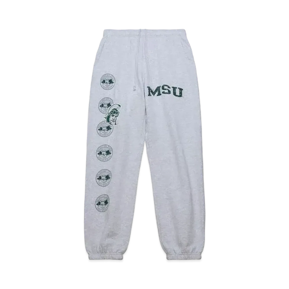 Travis Scott x M&N x Michigan State University Sweats "Grey"