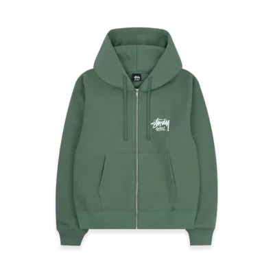 Stussy Stock Seoul Zip Hoodie 2022 "Green"