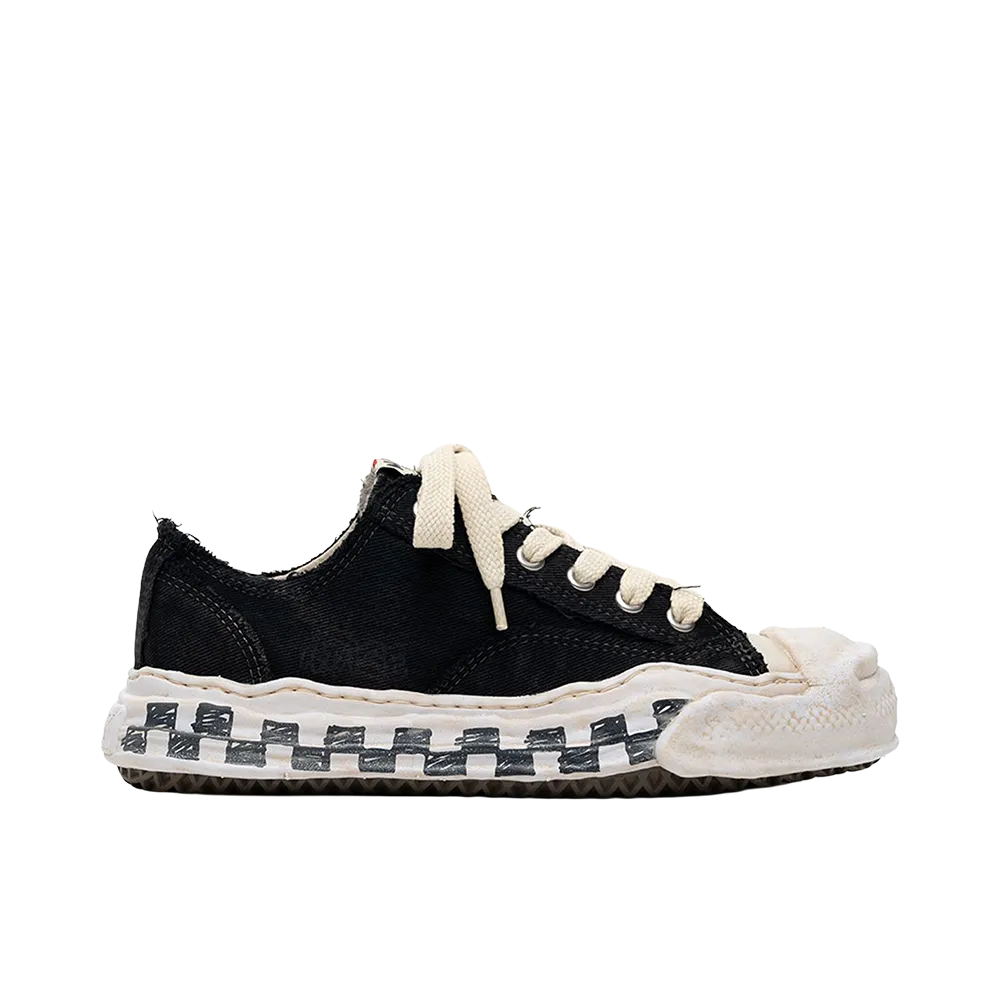 Maison MIHARA YASUHIRO HANK OG Graffiti Check Sole Canvas Low-top Sneakers "Black"