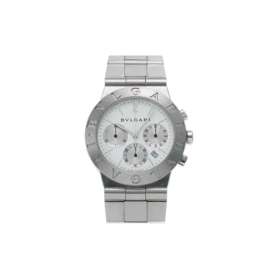 BVLGARI Diagono Sports Chronograph "White/Silver/Stainless Steel/Silver"