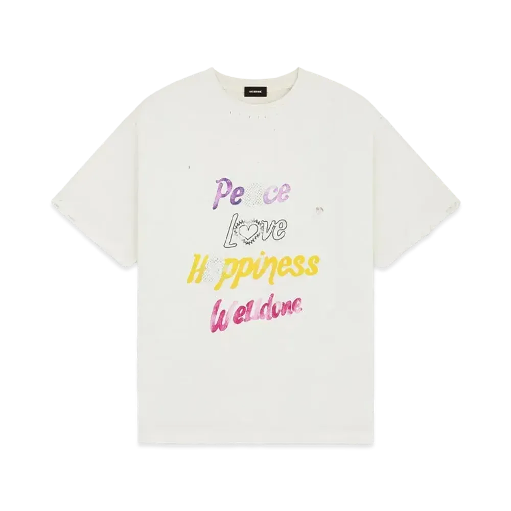 WE11DONE Peace We11done Logo T-shirt "White"