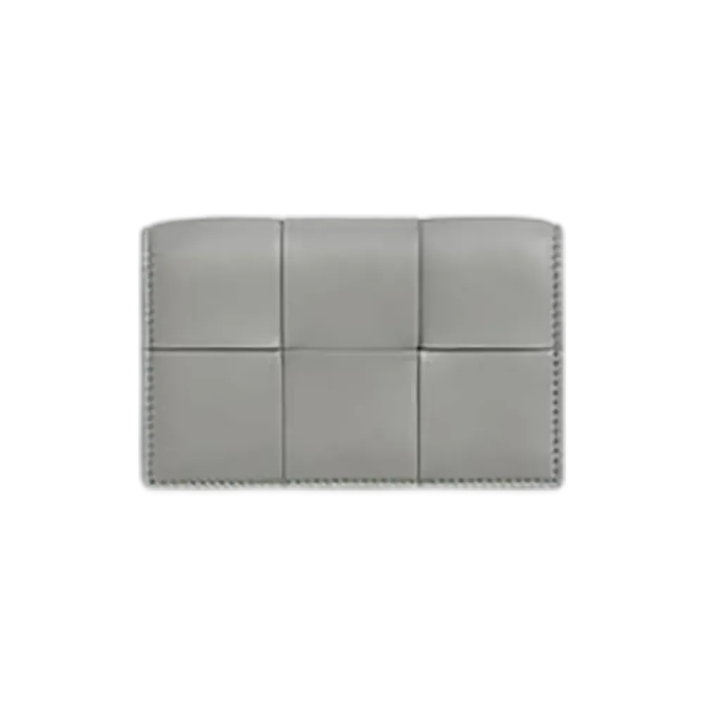 Bottega Veneta Cassette Business Card Case "Sterling/Zenith"