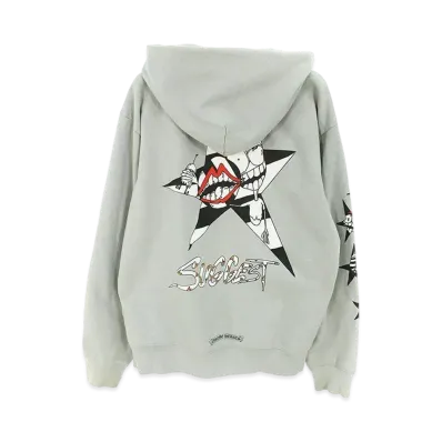 Chrome Hearts PPO Suggest Space HD PLVR Matty Boy Back Print Pullover Hoodie "Gray"