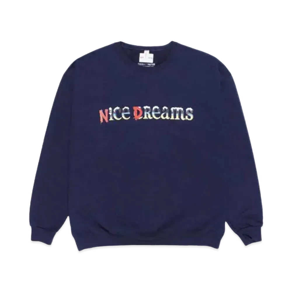 WACKO MARIA NICE DREAMS SWEAT SHIRT "Navy"