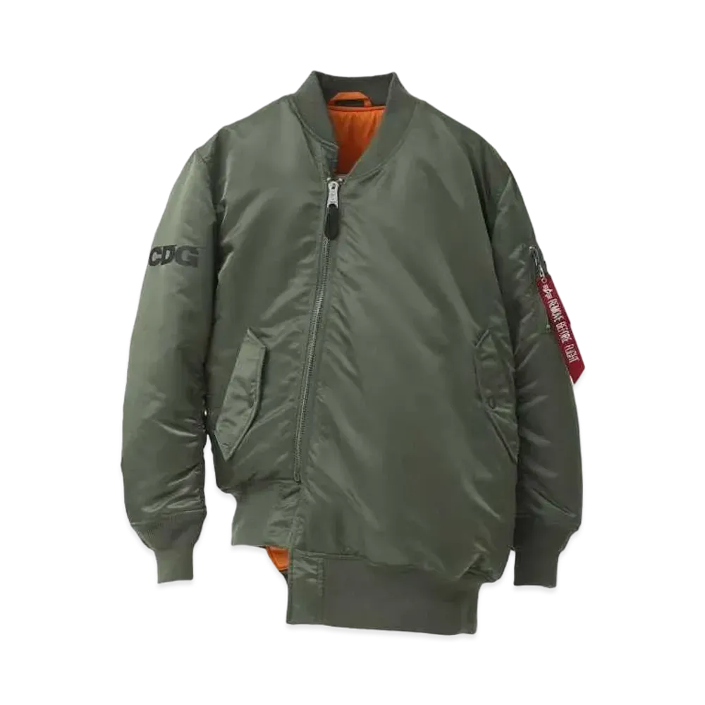 Comme des Garçons ALPHA BIAS MA-1 JACKET "Khaki"