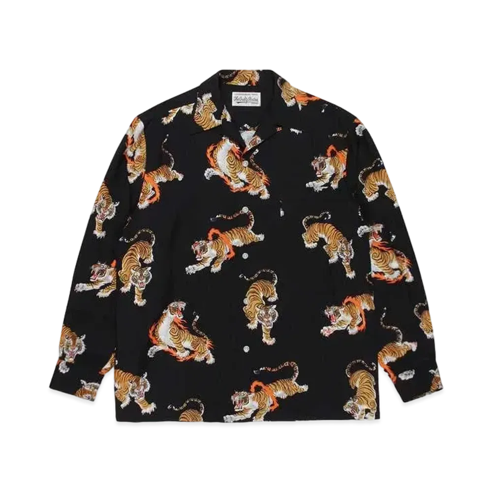 WACKO MARIA TIM LEHI / Hawaiian Shirt "Black"