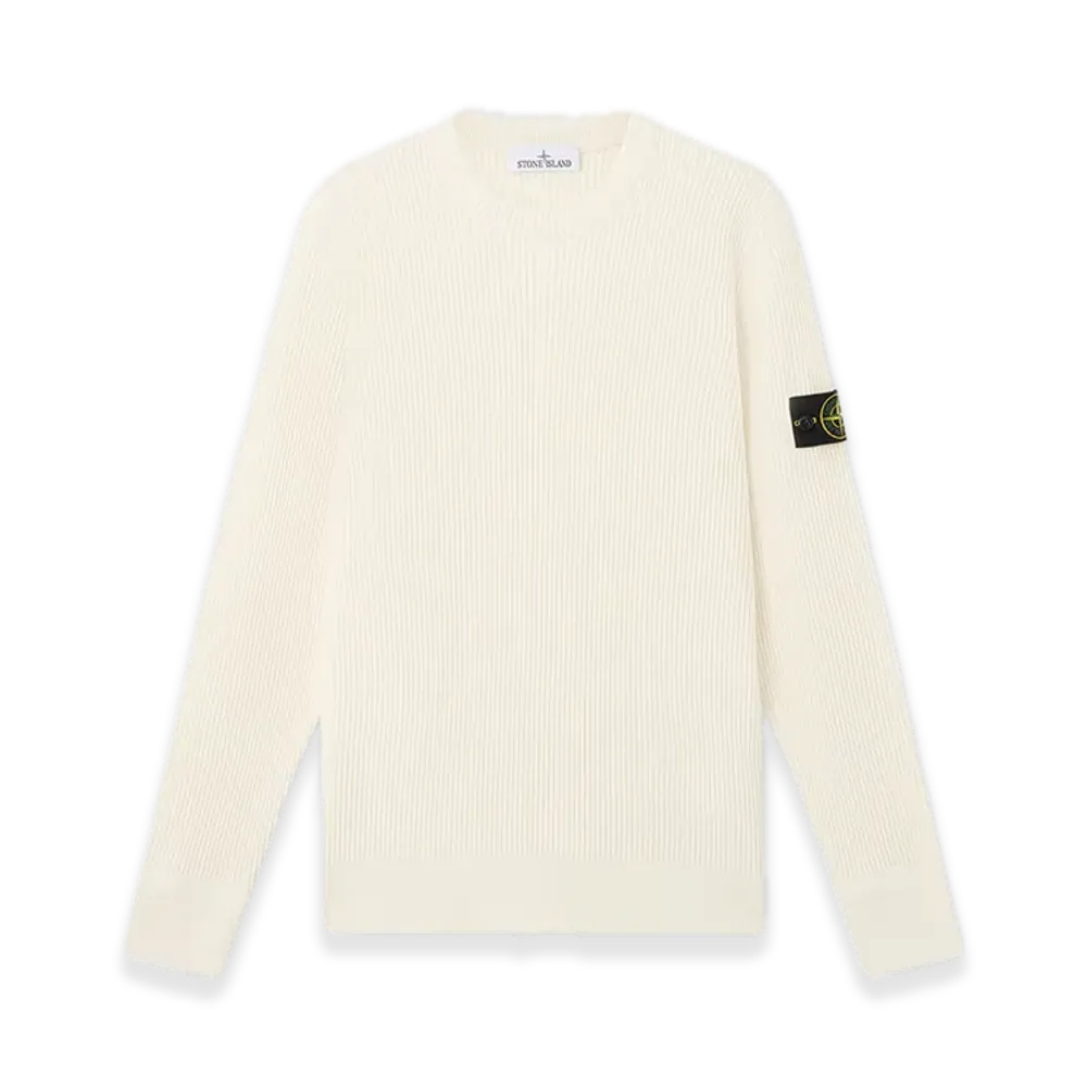 Stone Island 5100053 Full Rib Rws Wool "Ivory"