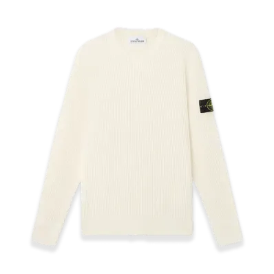 Stone Island 5100053 Full Rib Rws Wool "Ivory"