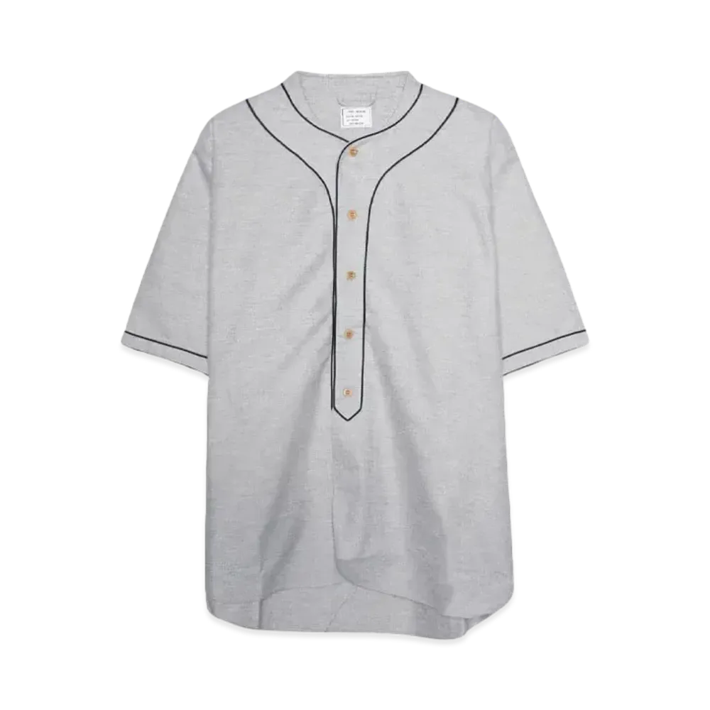 ANDFAMILYS Cotton Baseball Shirt[5分袖] "GRAY"