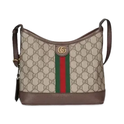 GUCCI Ophidia GG Small Shoulder Bag "Beige/Ebony"