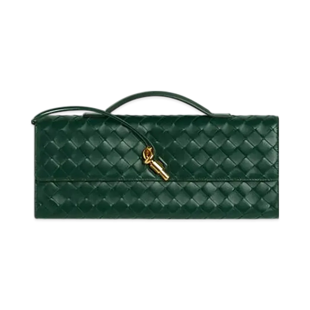 Bottega Veneta Andiamo Clutch "Emerald Green"