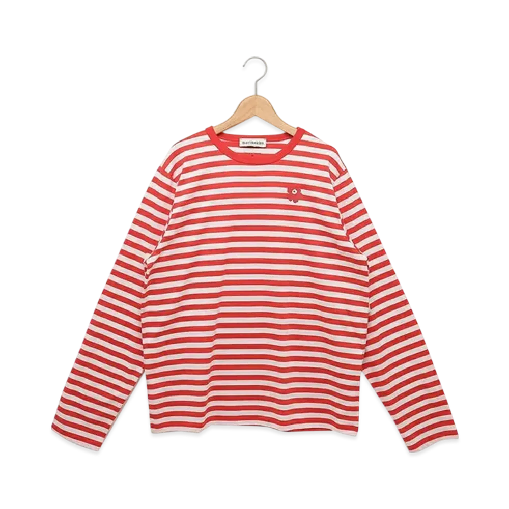 Marimekko Tasaraita Longsleeve "Red White"