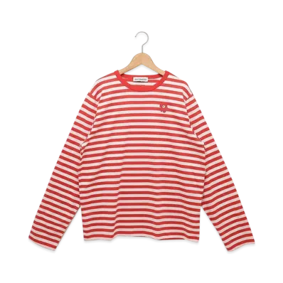 Marimekko Tasaraita Longsleeve "Red White"
