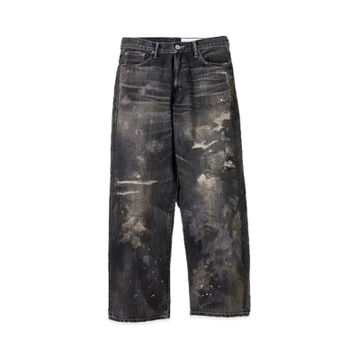 NEIGHBORHOOD 24SS Denim DP Wide Pants Savage "Black"