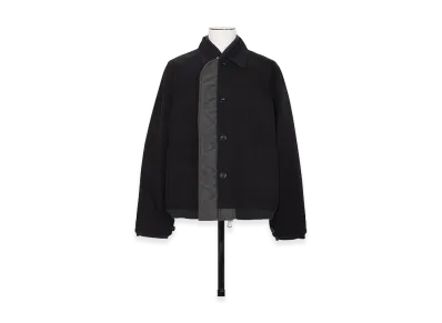 sacai Nylon Twill x Rip Stop Reversible Blouson "Black/Dark Khaki"