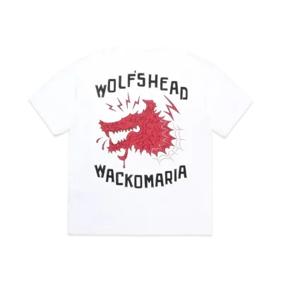 WACKO MARIA x Wolf's Head Heavy Weight Crew Neck T-Shirt "White"