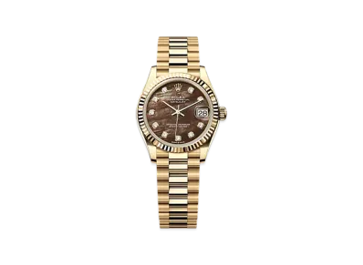 ROLEX Datejust 31mm Yellow Gold 278278 "Black Mother-of-Pearl"