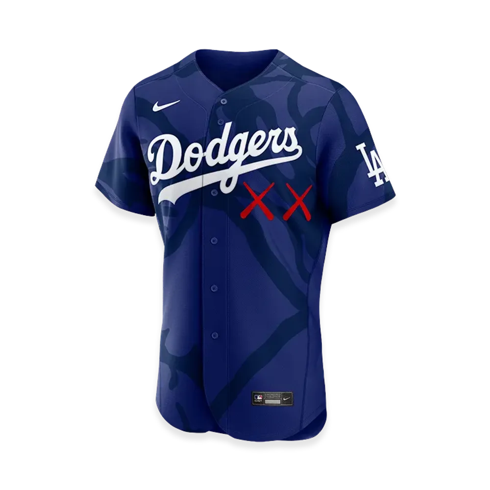 MLB x KAWS x Nike Authentic Jersey Los Angeles Dodgers "Blue"