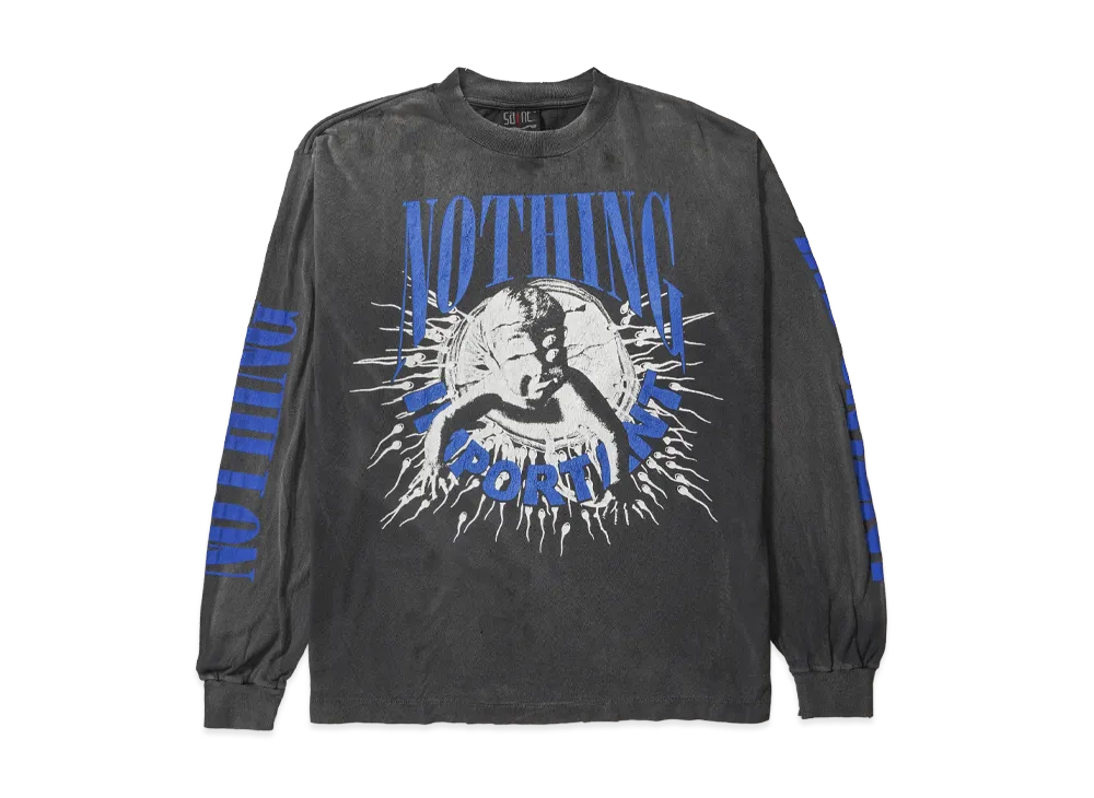 SAINT Mxxxxxx x Kosuke Kawamura KK_LS Tee_Nothing Imp "Black"