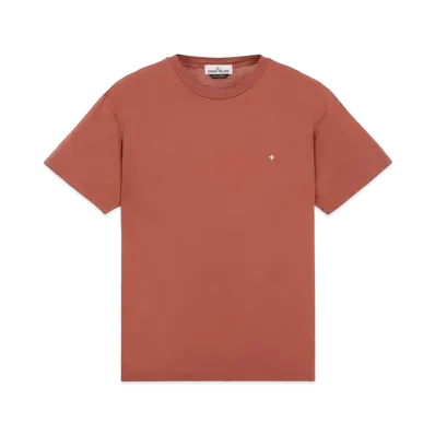 Stone Island 21213 60/2 COTTON JERSEY_SLIM FIT "Brick Red"