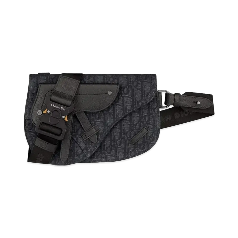 Dior Saddle Pouch Dior Oblique Jacquard "Black"