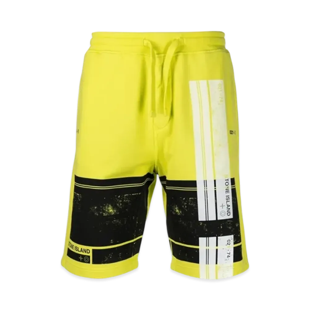 Stone Island 66596 Block Bermuda Shorts - 21SS "Pistachio"