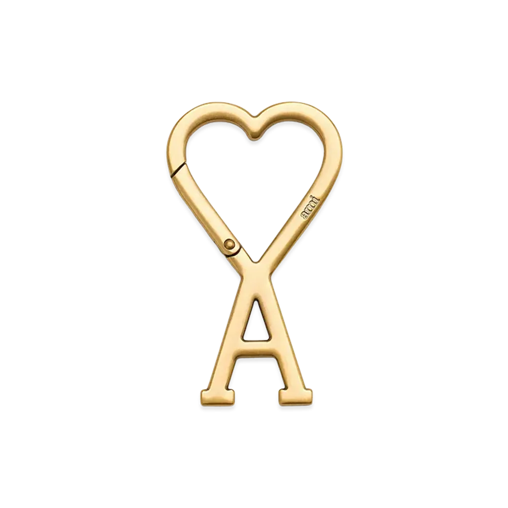 AMI PARIS Metal Ami De Coeur Hook Keyring "Brass"