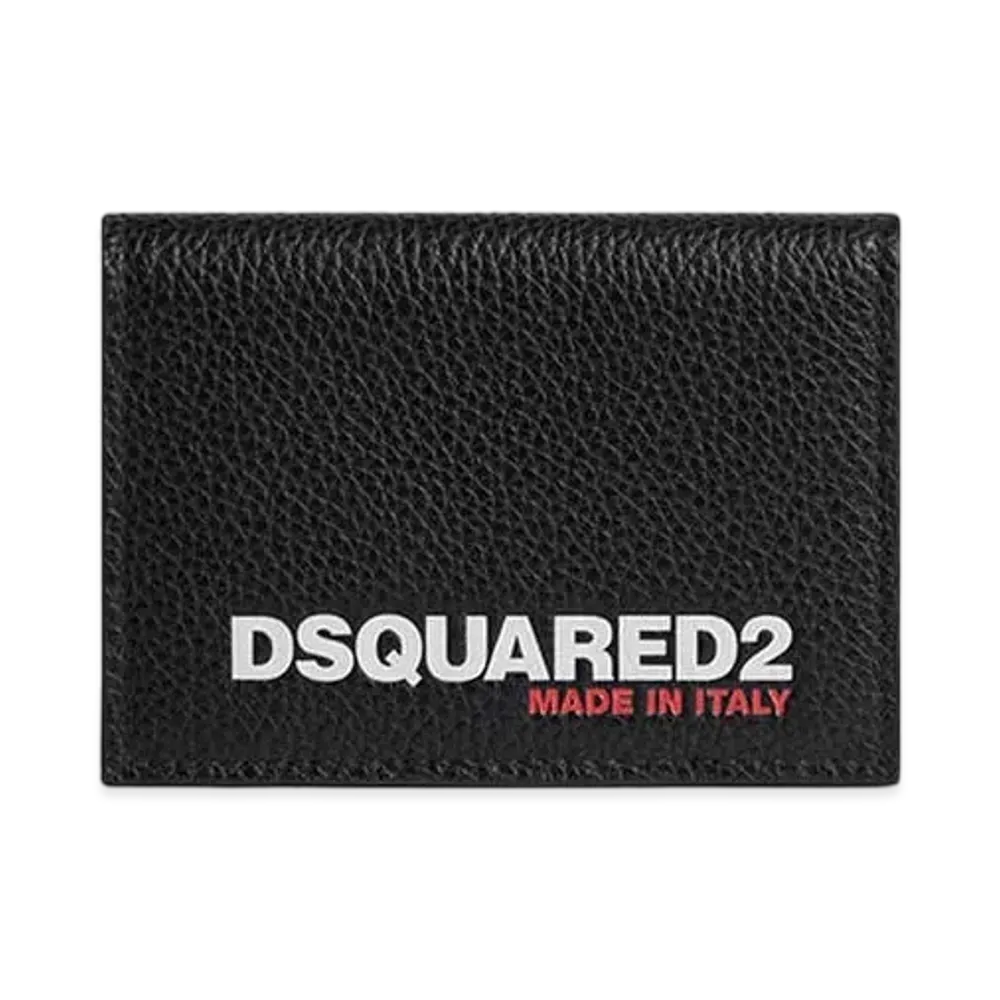 Dsquared2 Bob Bi-Fold Credit Card Holder "Black"