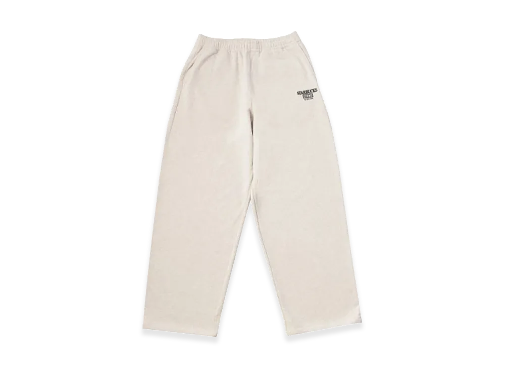 STARBUCKS STAND x BEAMS Logo Sweatpants "Oatmeal"