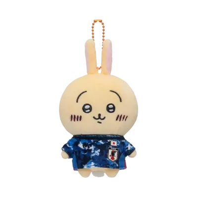 Gray Parka Service -Chikawa- Chikawa's Petit Mini Mascot (Rabbit) Soccer Japan National Team Ver.