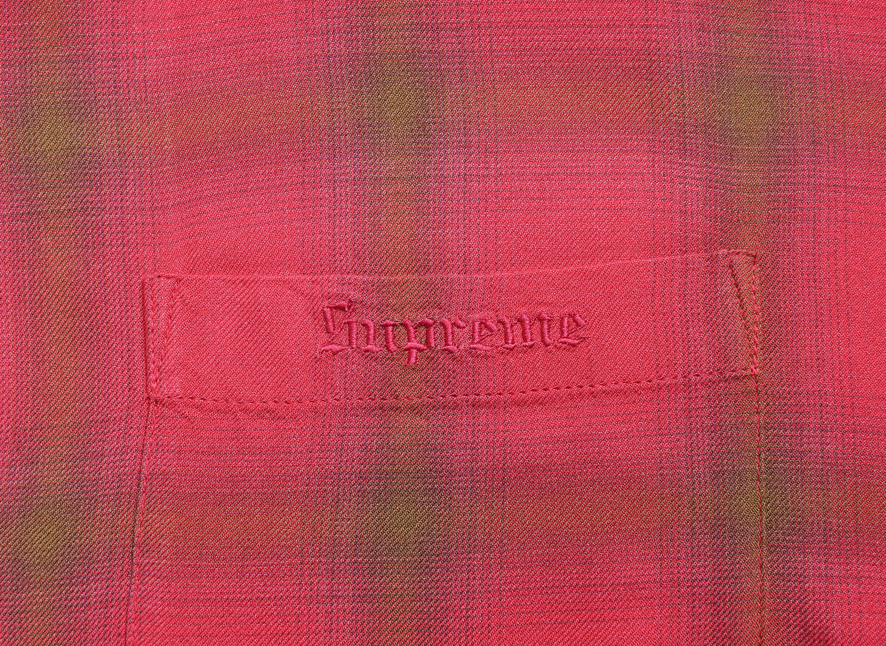 Supreme Shadow Plaid Rayon Shirt 