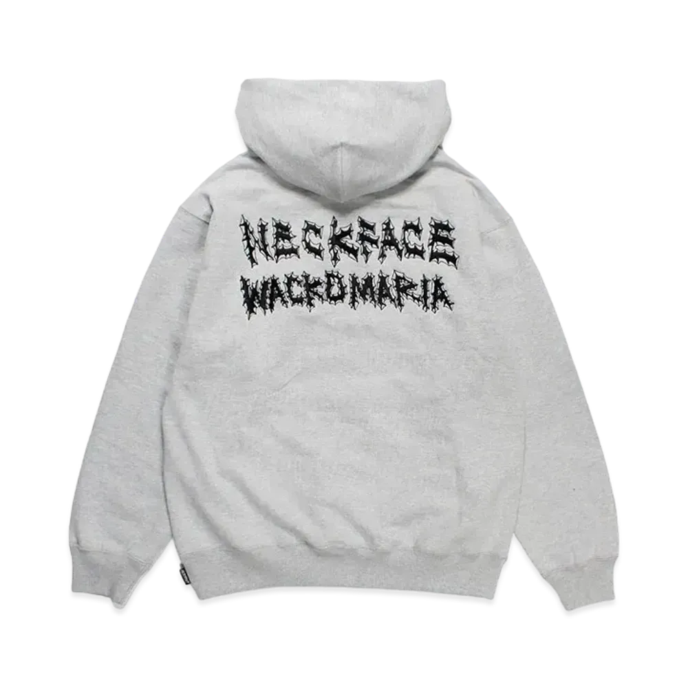 WACKO MARIA x neckface / Heavy Weight Hooded Sweat Shirt "Gray"