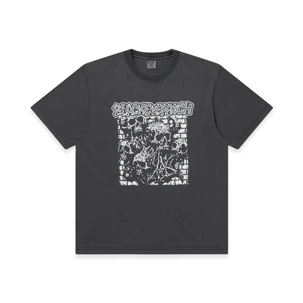 BlackEyePatch Captek Hardcore Skulls Tee "Washed Black"