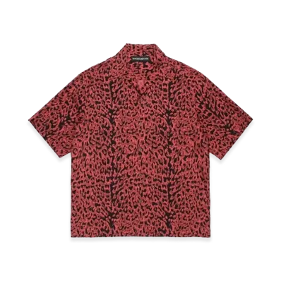 WACKO MARIA Python Open Collar Shirt "Red"