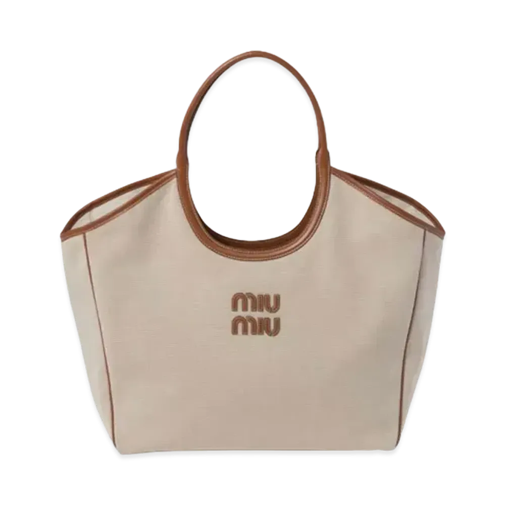MIUMIU IVY Canvas Bag "Natural"