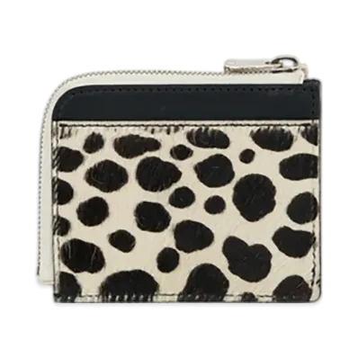 Hender Scheme L Zip Purse "Black/Dalmatian"